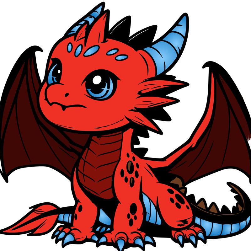 fierce baby night dragon