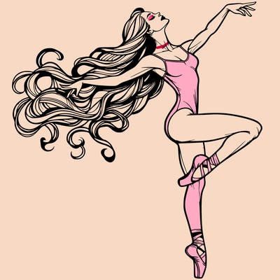 realistic woman dancer