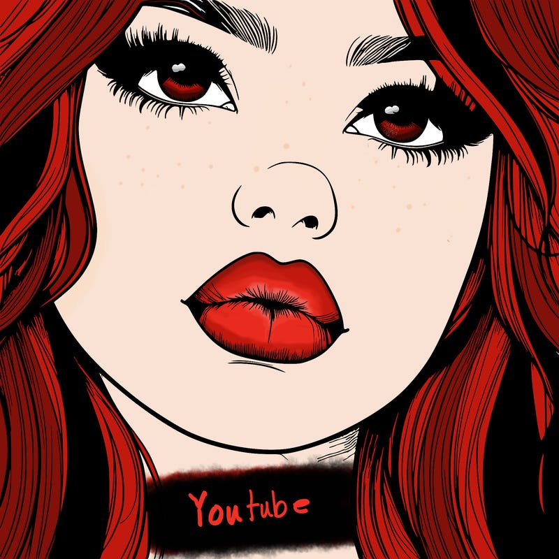 really realistic girl with lips