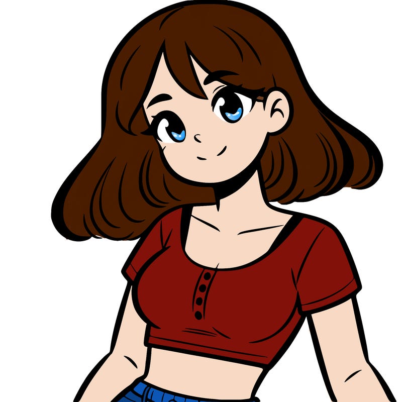 girl with crop top