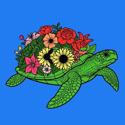 flower turtle