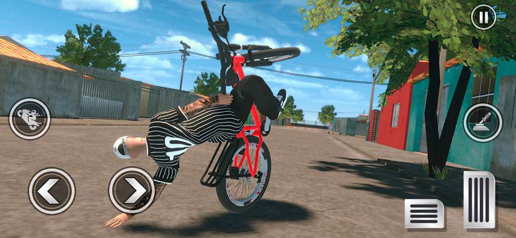 Moto Elite Bike Auto Brasil 3D - Caballito en bicicleta en una calle de un barrio brasileño