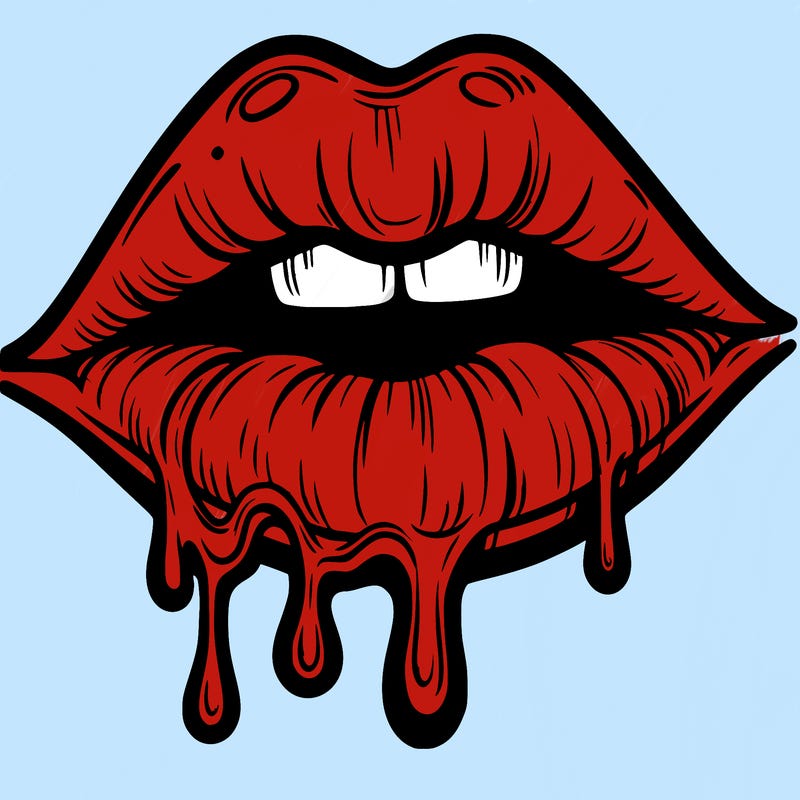 lips that look realistic and drip