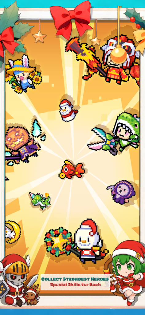 Treasure Hunter - Survival - A collection of diverse pixel art hero characters from the Treasure Hunter Survival RPG