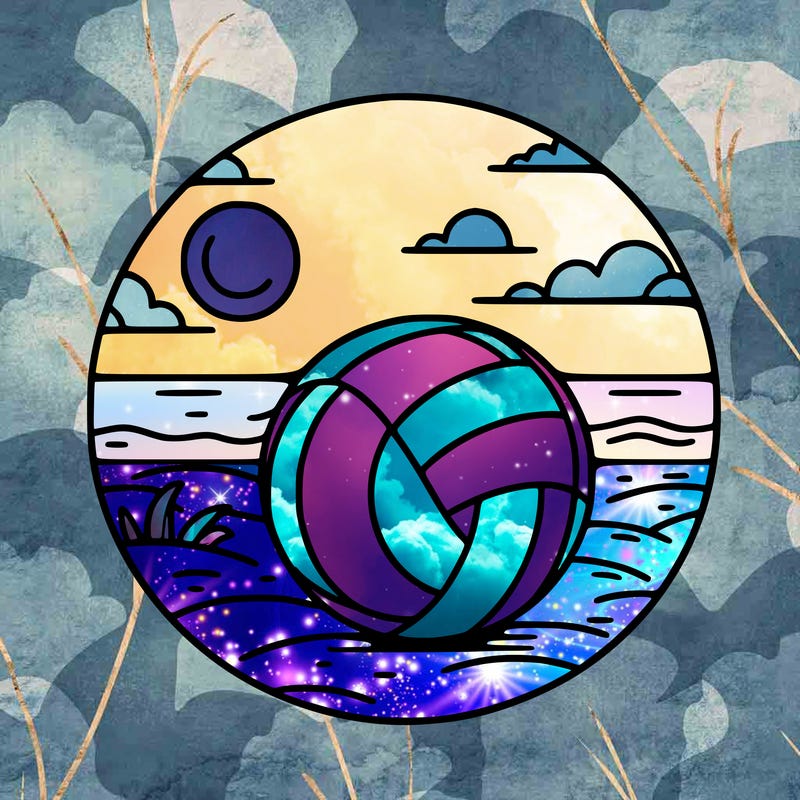 volleyball on a beach