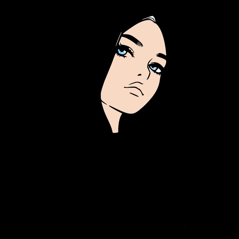 a realistic girl in a hoodie