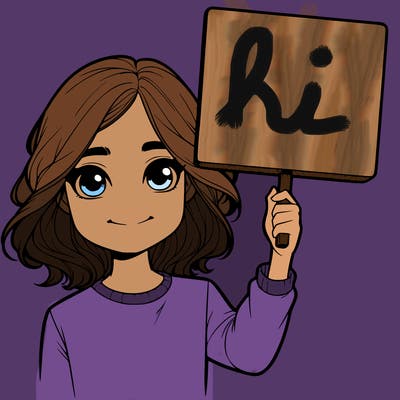 realistic girl holding up a sign