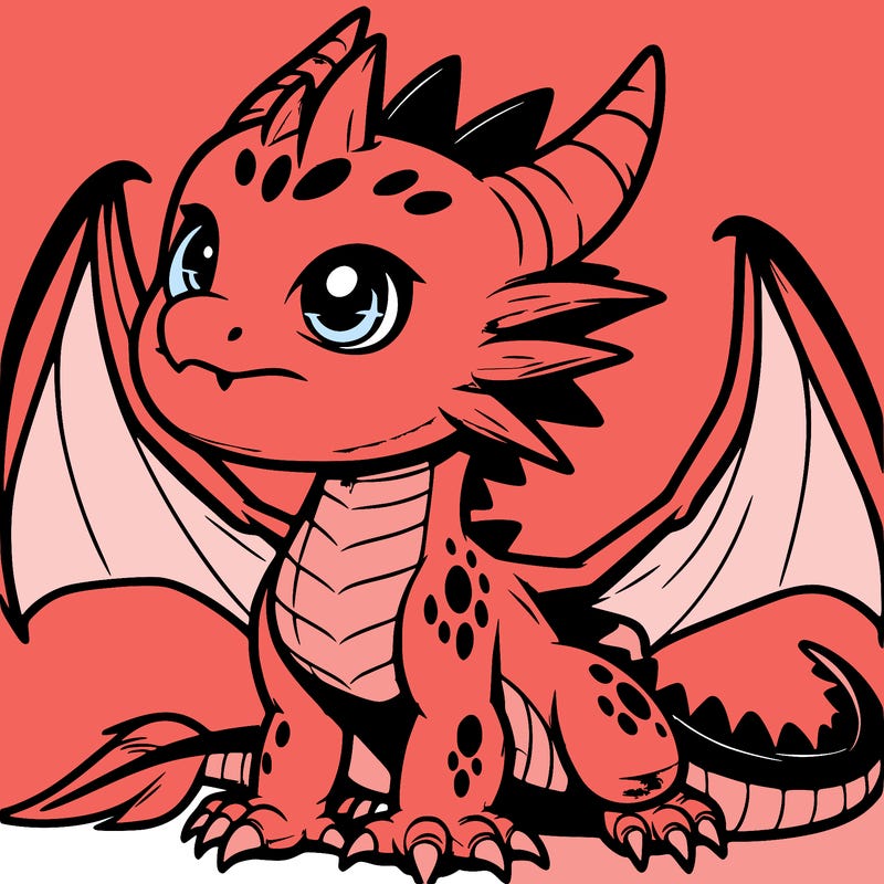 fierce baby night dragon