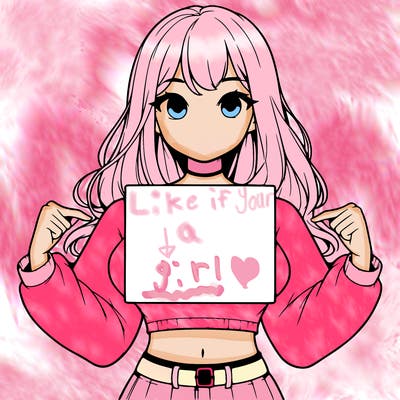 girl holding a blank sign in a long sleeve crop top