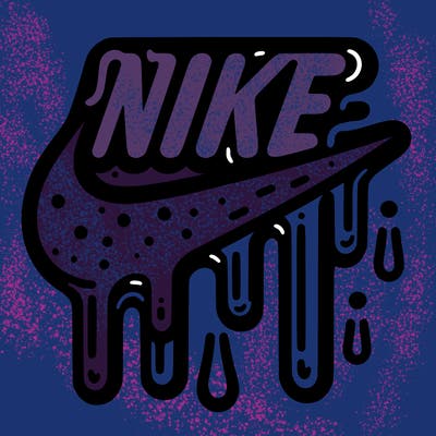 nike driping logo