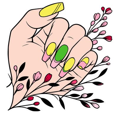 nails with french tip