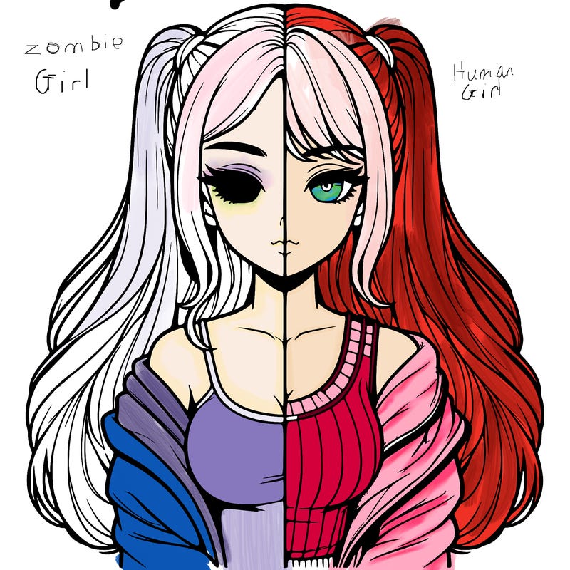 realistic girl split