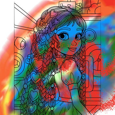 i want to draw lily love braids from poppy playtime