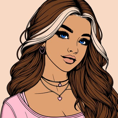 detailed realistic girl