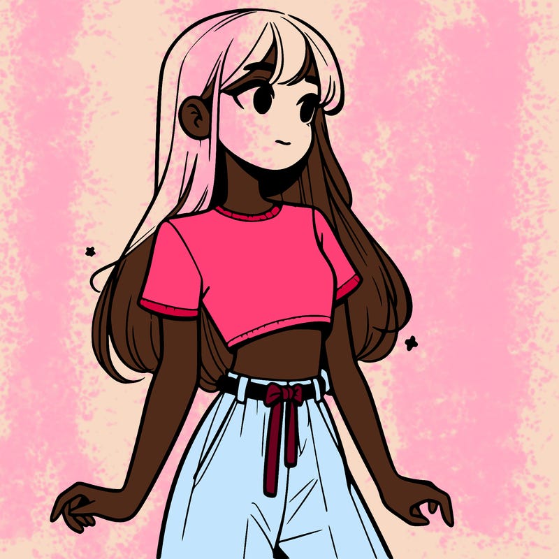 girl in a cute crop top