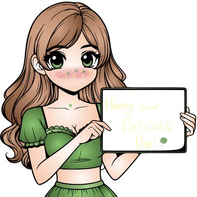 realistic pretty girl holding blank sign