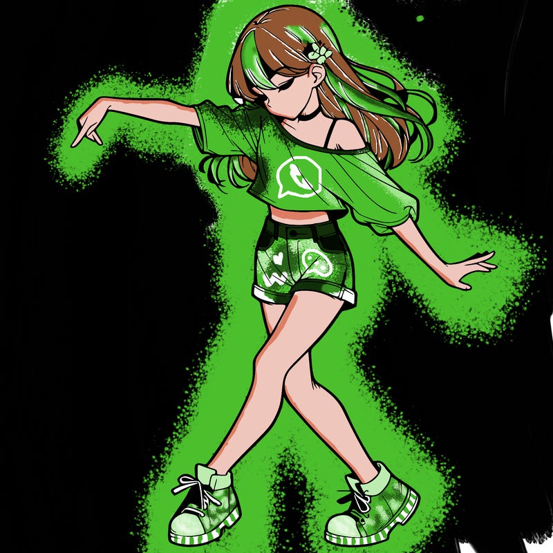 realistic girl danceing