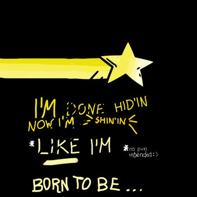 a shooting star in the sky