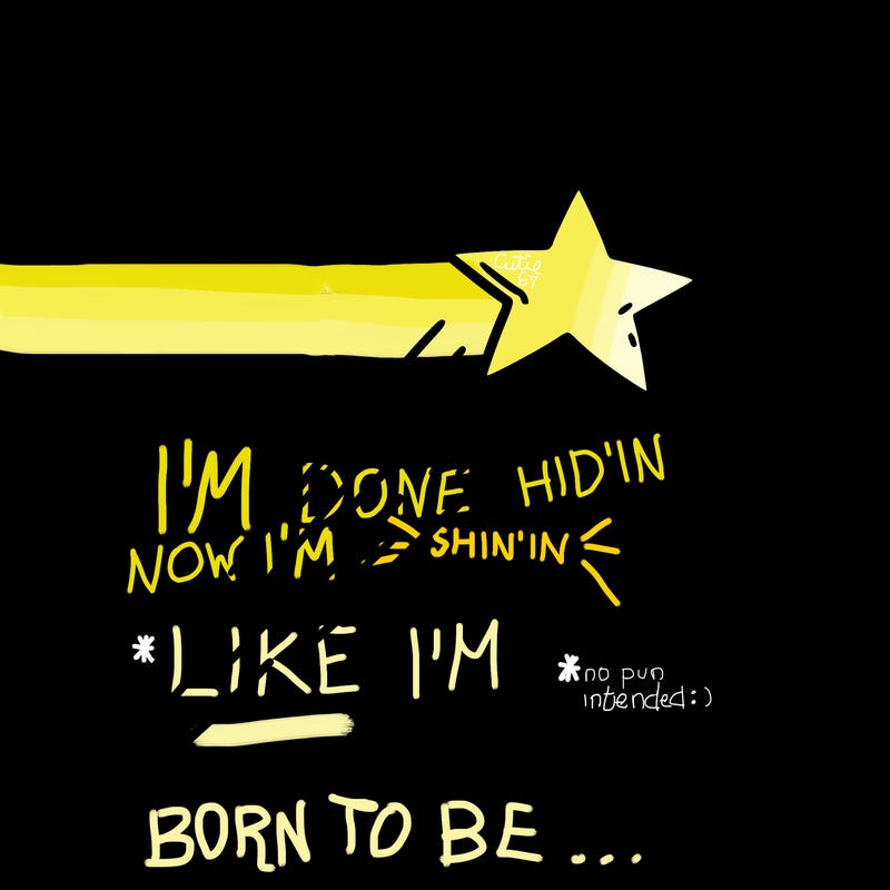 a shooting star in the sky