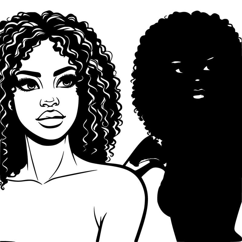 realistic black woman