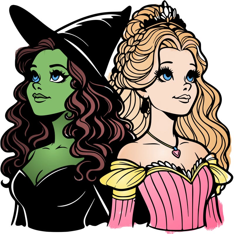 'elphaba and glinda (realistic)