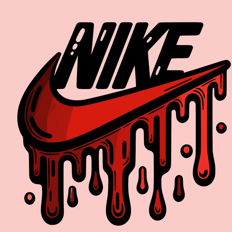 dripping nike logo