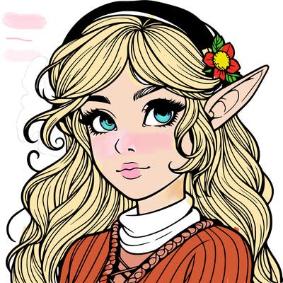 realistic elf girl