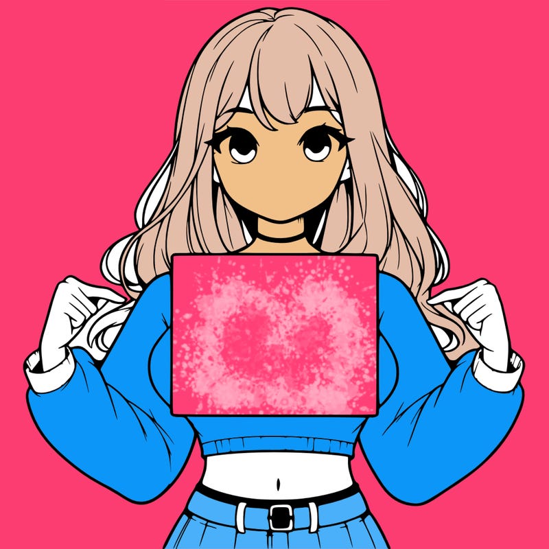 girl holding a blank sign in a long sleeve crop top