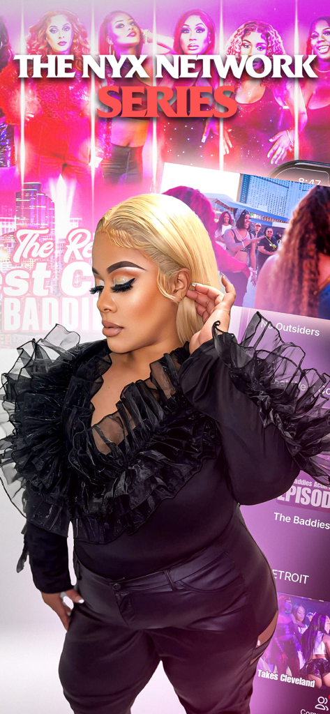 The Nyx Network - Promotional graphic for The Nyx Network featuring original series