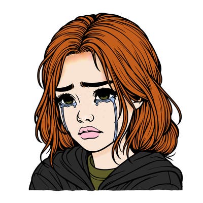 realistic crying girl
