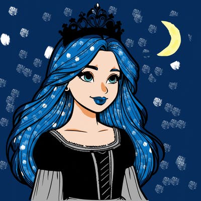 a realistic medieval princess with a tiara