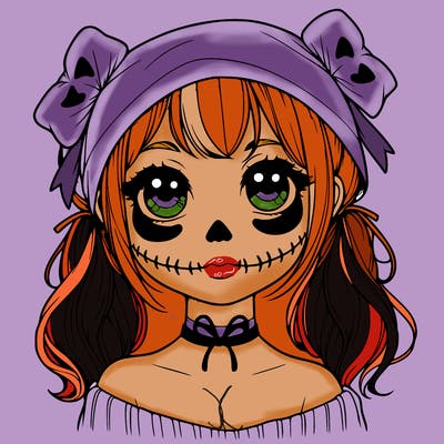realistic girl halloween