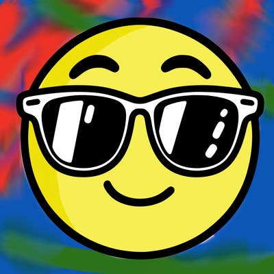 emoji with sunglasses