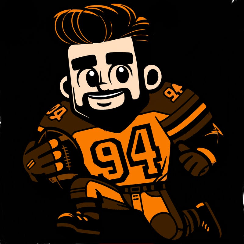 man football player with number 94