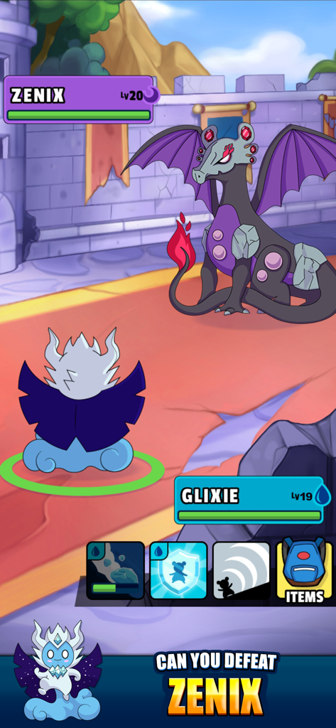 Dynamons World - モンスターのグリクシーとゼニックスが登場する、ダイナモンズ・ワールドの戦略的ターン制バトル