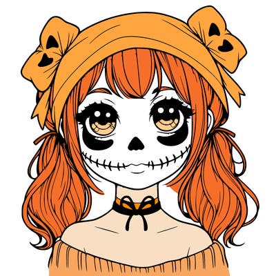realistic girl halloween