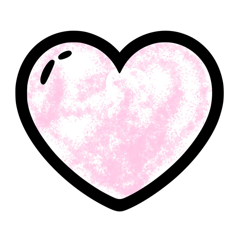 a blank heart