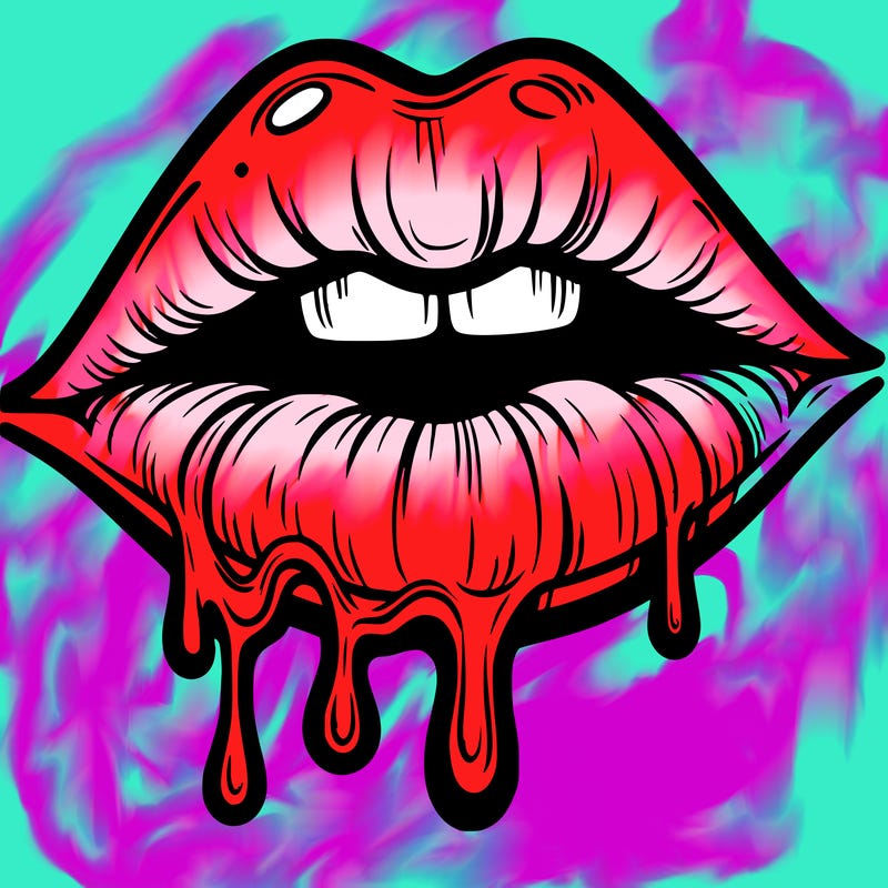 lips that look realistic and drip