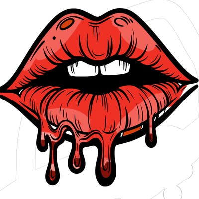 lips that look realistic and drip
