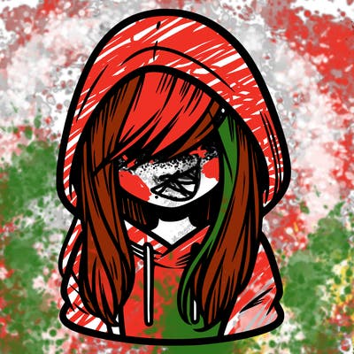 girl with hair covering her face and wearing a hoodie