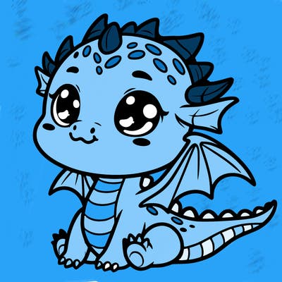 cute baby dragon