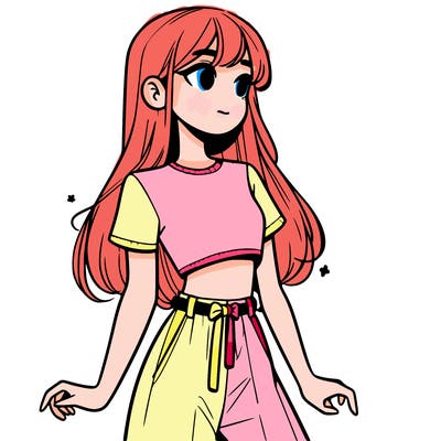 girl in a cute crop top