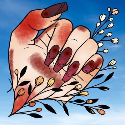 nails with french tip