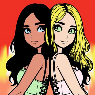 a realistic girl split