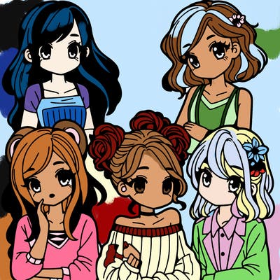 four girls
