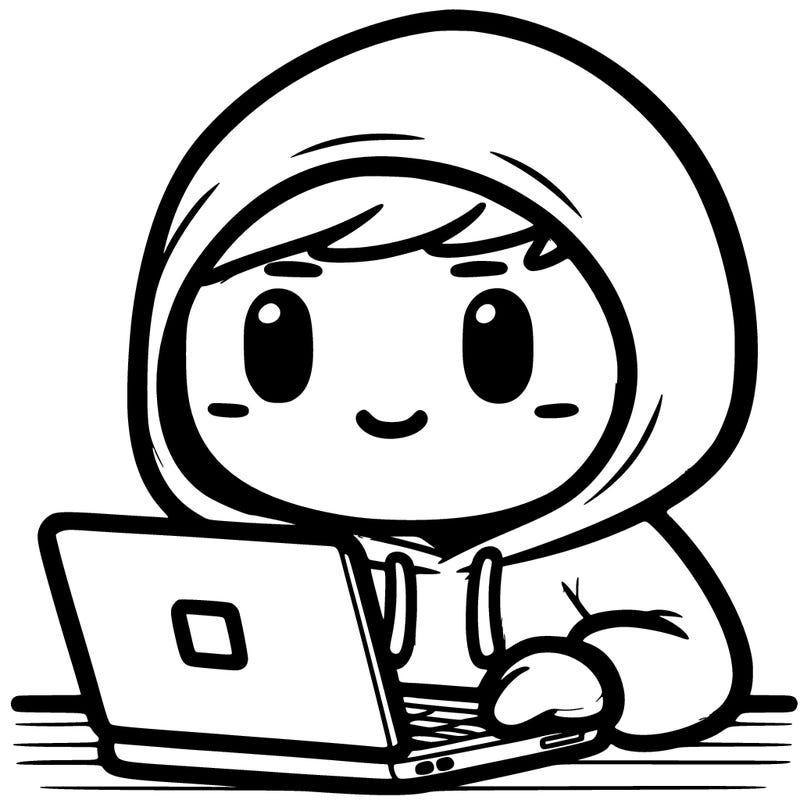 guy with a hoodie on his head on a laptop