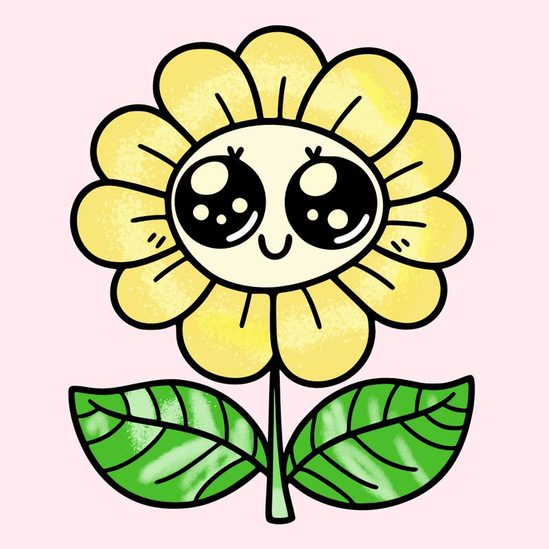 flower with eyes