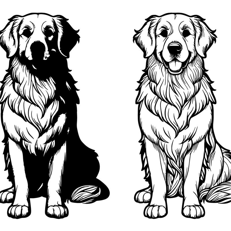 realistic, golden retrieve