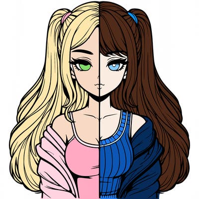 realistic girl split