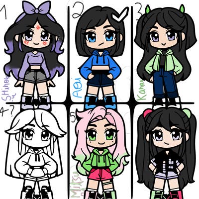 divisions into four girl